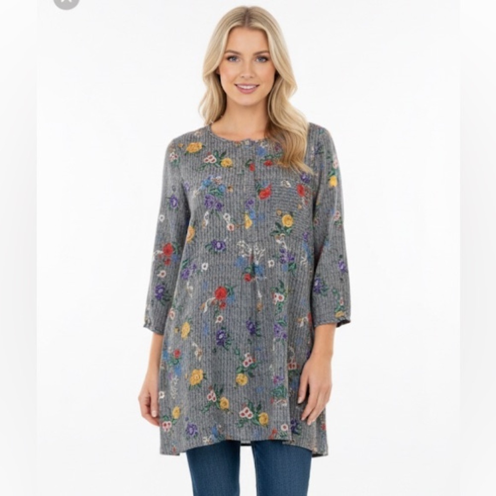 Figueroa & Flower floral tunic top/dress size XLarge